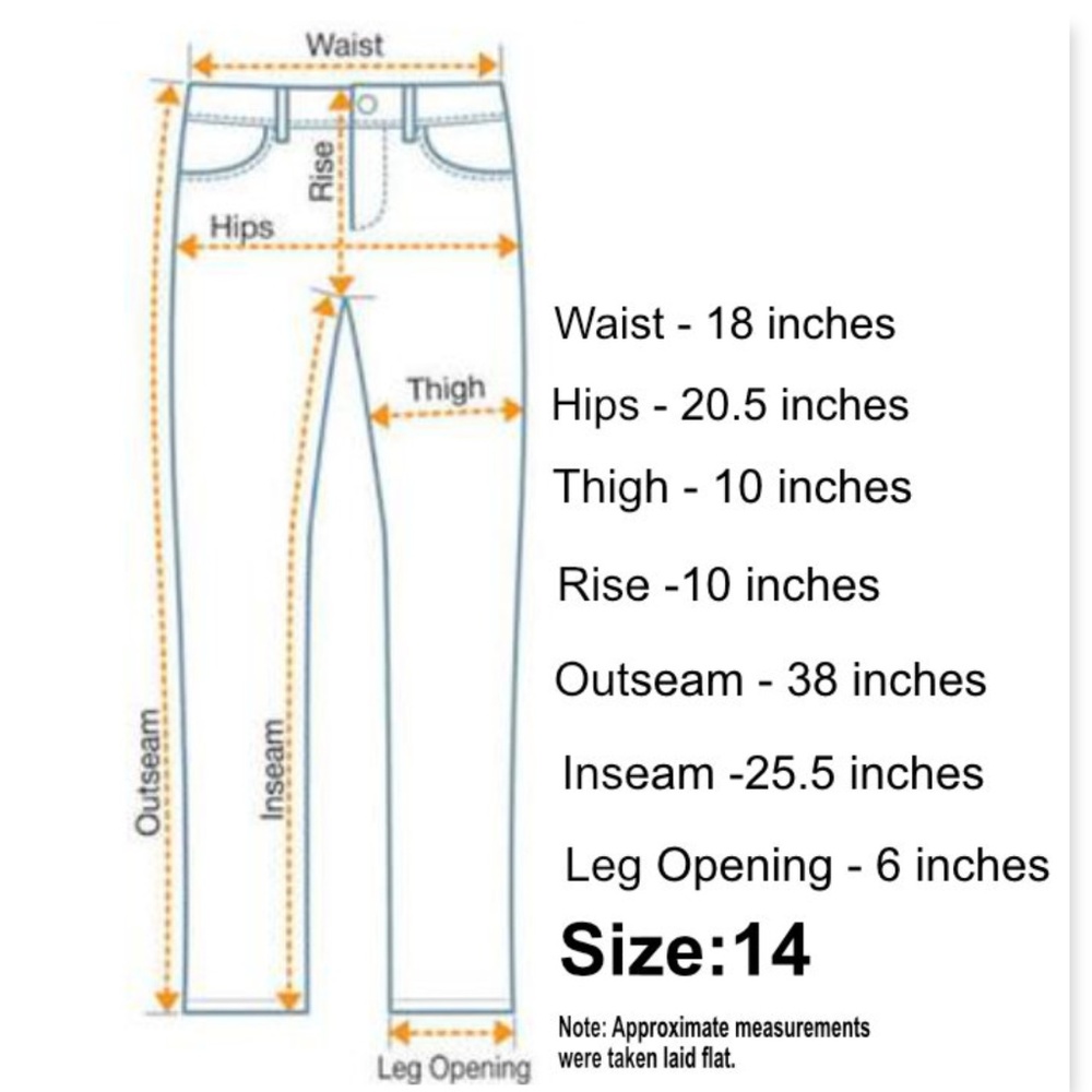 MICHAEL KORS NWOT Baby Blue Denim JEANS Size 14 - Picture 6 of 6